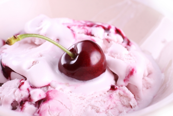 Turkish cherry ice cream
