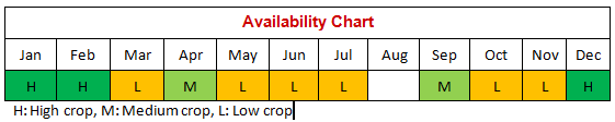 pitahaya availability